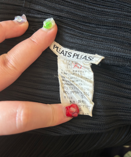 Pleats Please Double Zip Vest and Skirt Co-ord Set