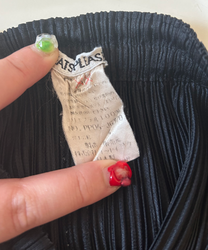 Pleats Please Double Zip Vest and Skirt Co-ord Set