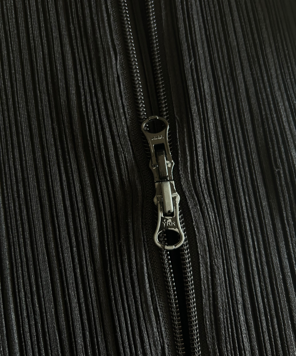 Pleats Please Double Zip Vest and Skirt Co-ord Set