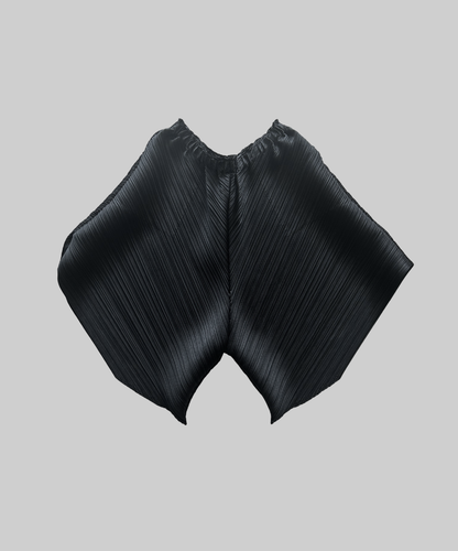 Pleats Please Wide Leg Pleated Shorts