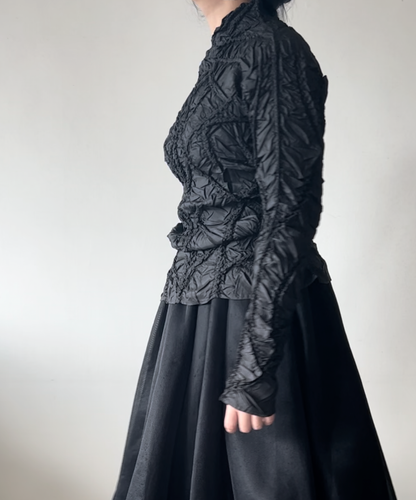 Pinore Webbed Textured Long Sleeve Shirt