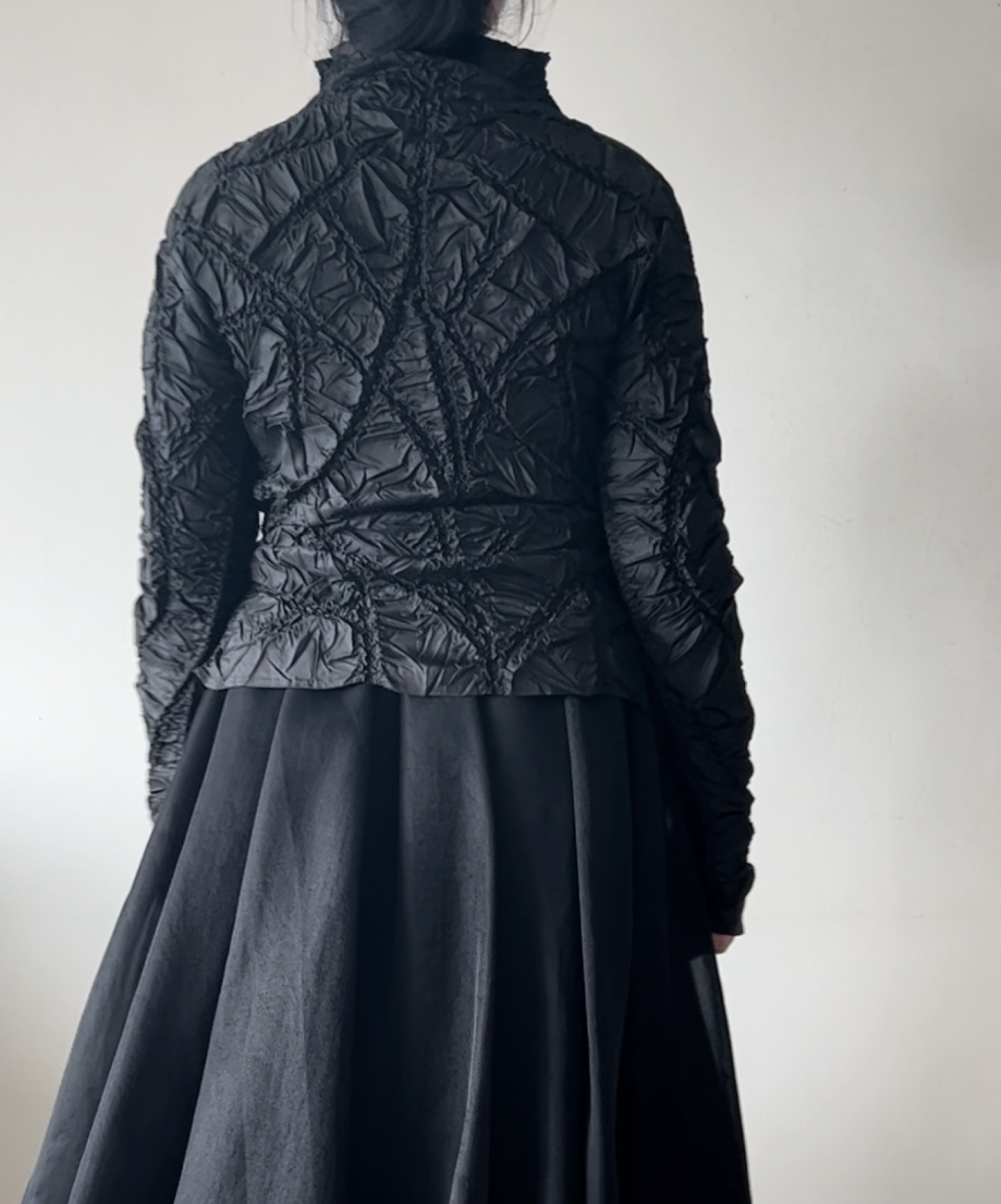 Pinore Webbed Textured Long Sleeve Shirt