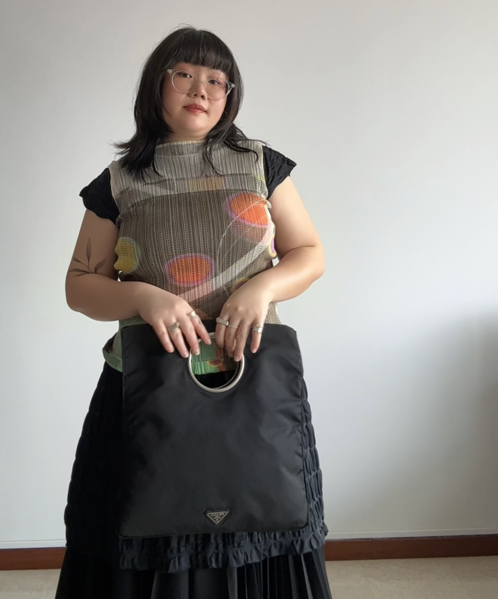 Pleats Please 2011 Floating Space Layer Mesh Top