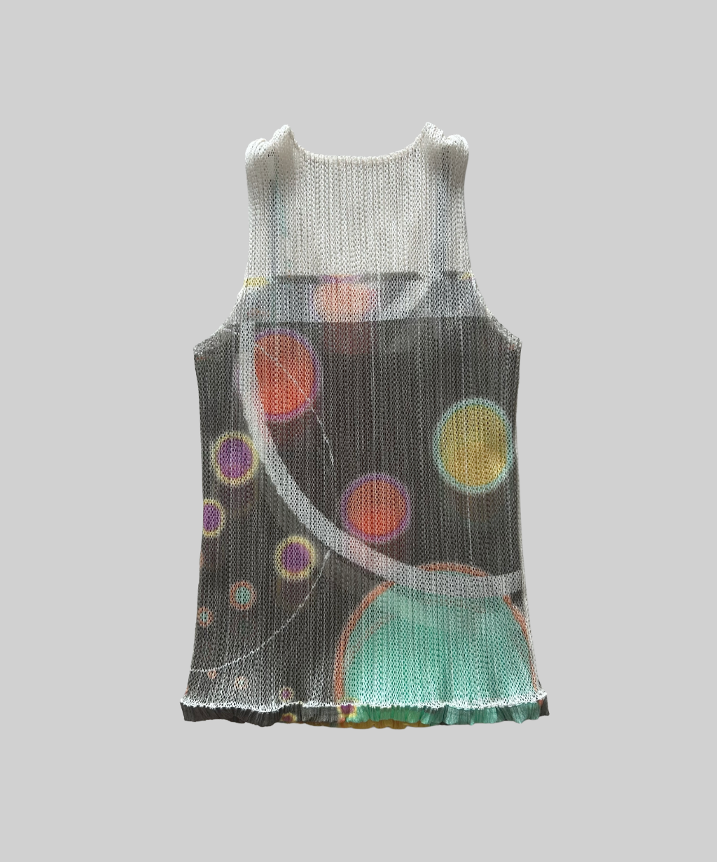 Pleats Please 2011 Floating Space Layer Mesh Top