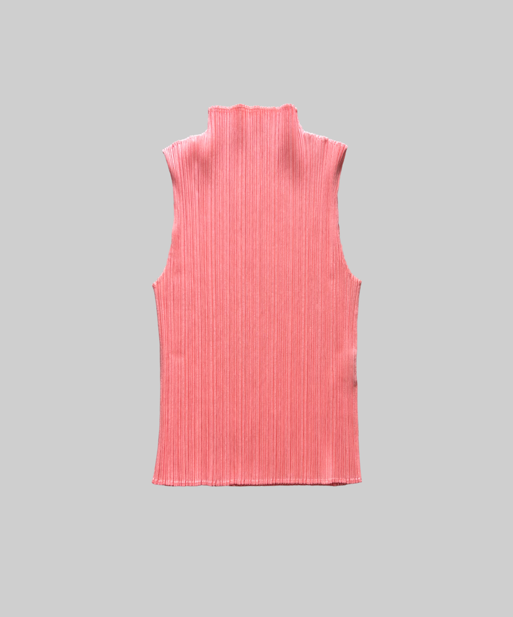 Pleats Please Cyber Neon Sleeveless Top