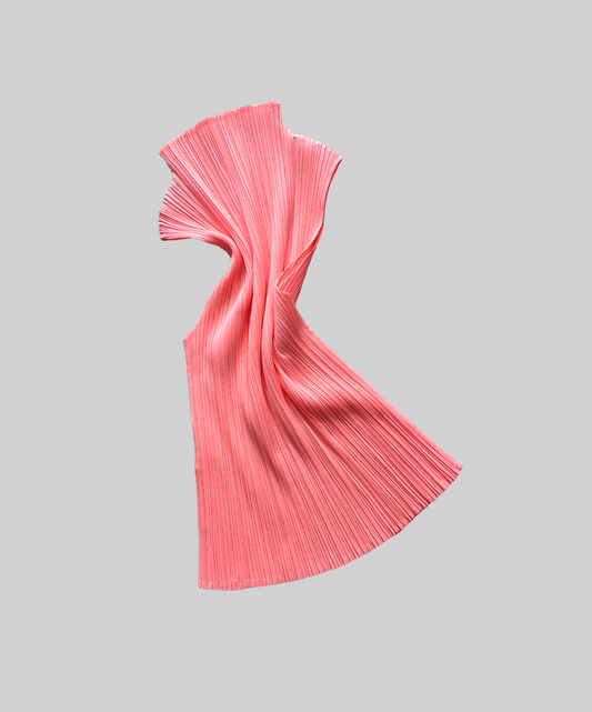 Pleats Please Cyber Neon Sleeveless Top