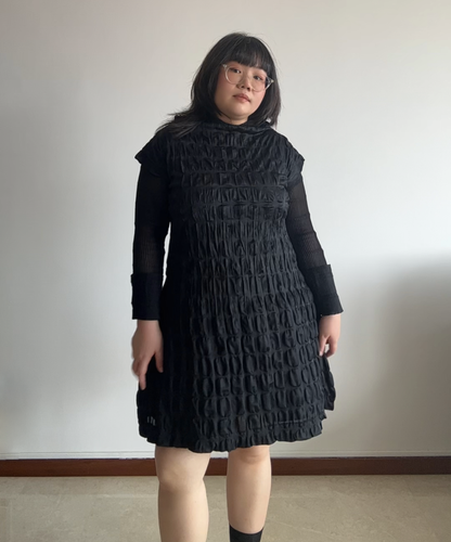 Pleats Please Moon Dots Pleated Dress