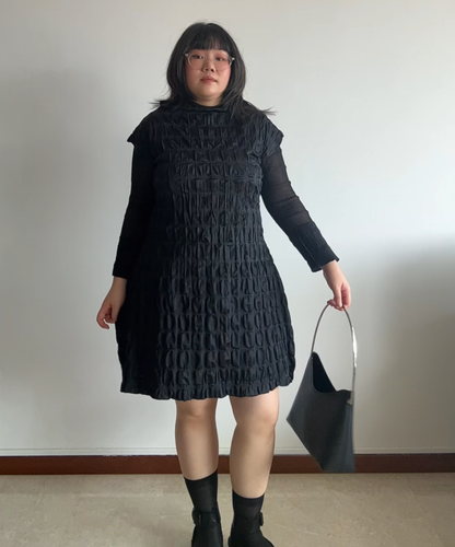 Pleats Please Moon Dots Pleated Dress