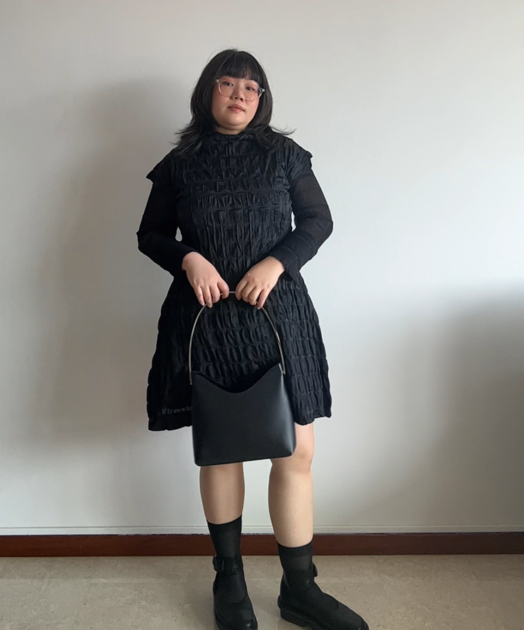 Pleats Please Moon Dots Pleated Dress