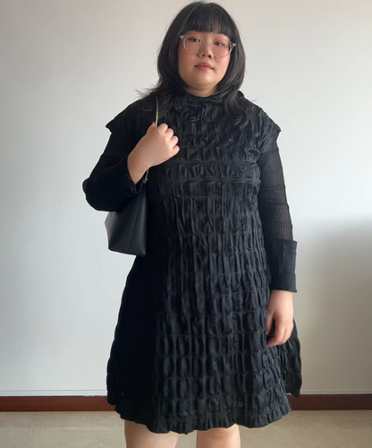 Pleats Please Moon Dots Pleated Dress