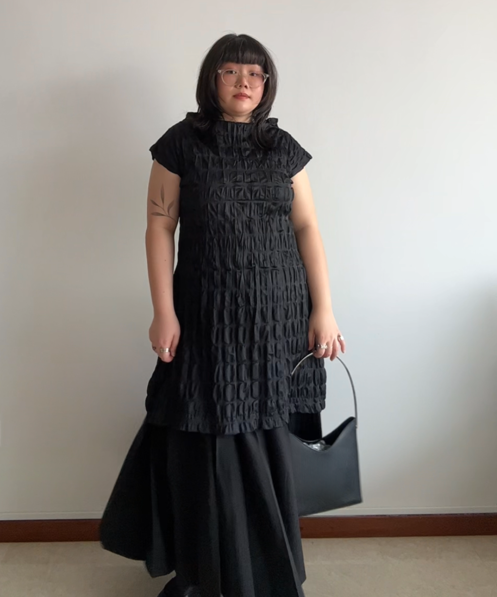 Pleats Please Moon Dots Pleated Dress