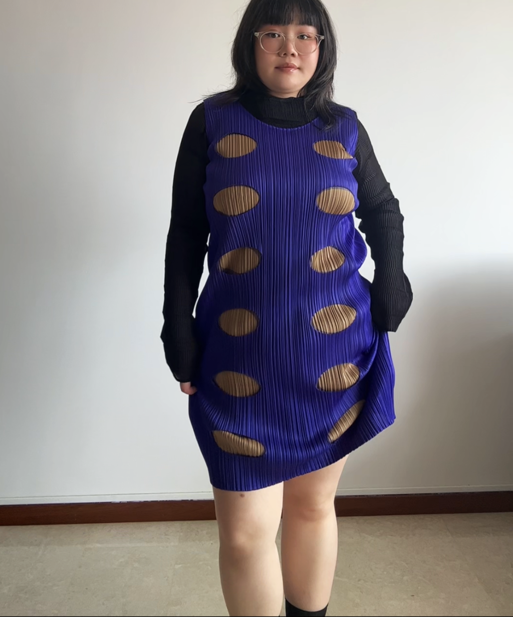 Pleats Please Space Age Portal Dress