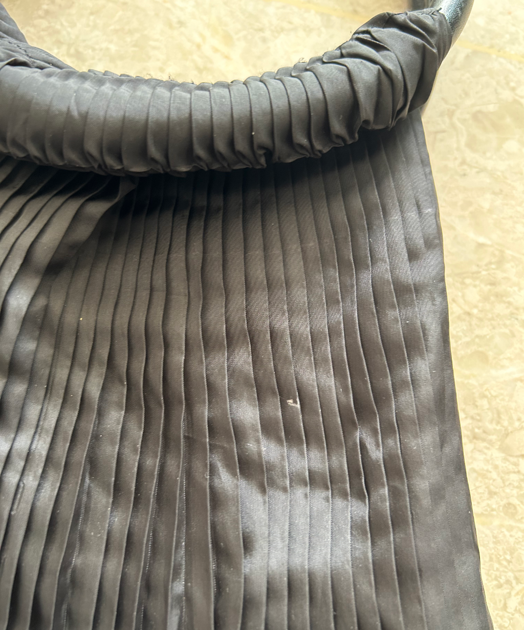 Pleats Please O Ring Pleated Handbag