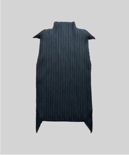 Pleats Please Double Layer Pleated Pointy Sleeves Top