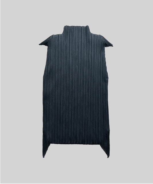 Pleats Please Double Layer Pleated Pointy Sleeves Top