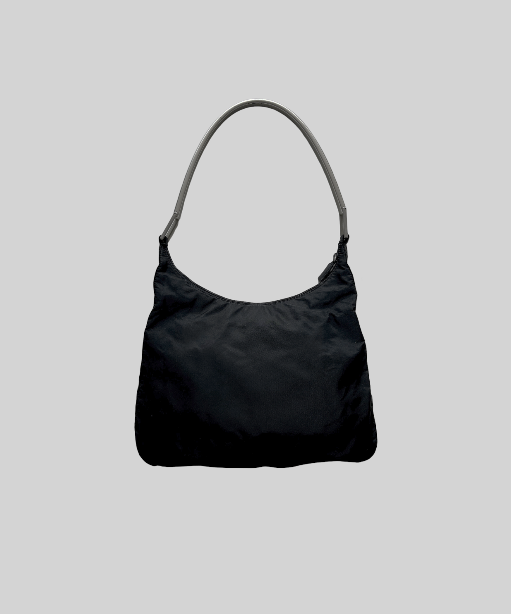 Prada 1998 Tessuto Metallo Shoulder Bag (L)