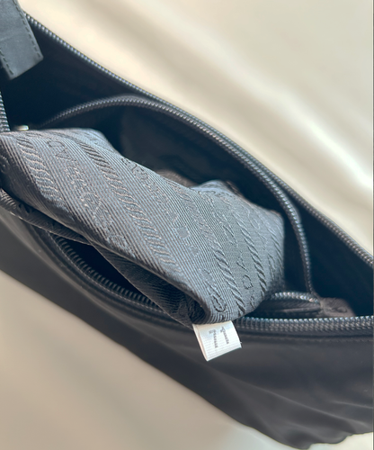Prada 1998 Tessuto Metallo Shoulder Bag (S)