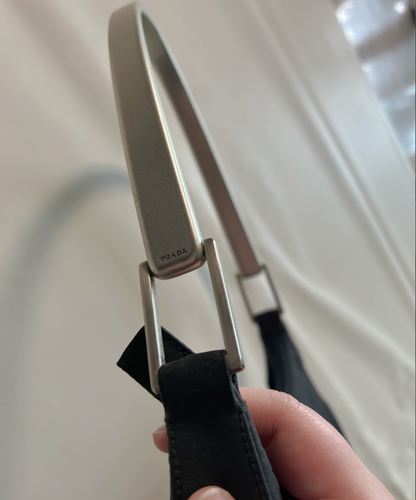 Prada 1998 Tessuto Metallo Shoulder Bag (S)