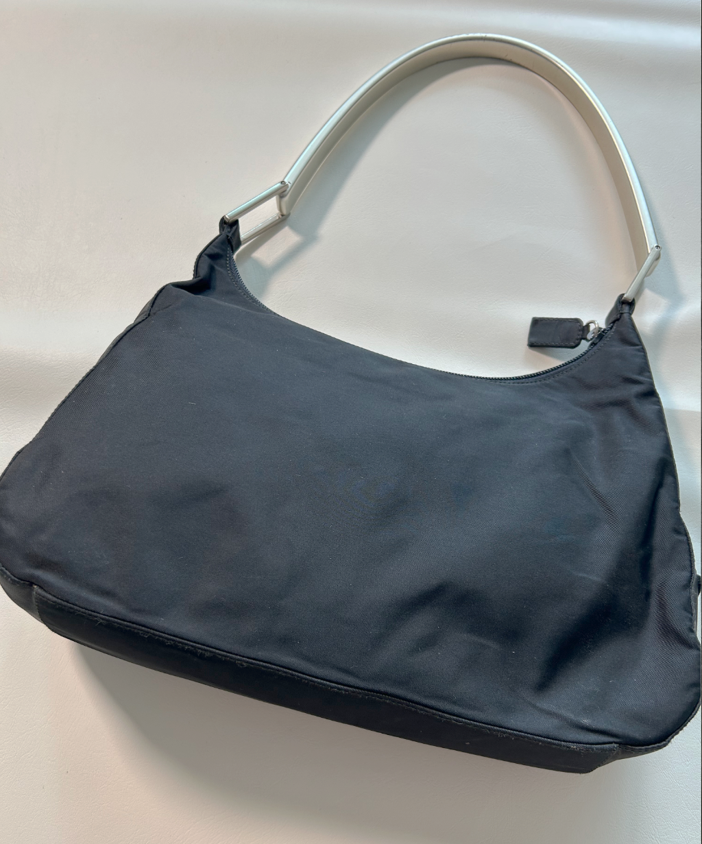 Prada 1998 Tessuto Metallo Shoulder Bag (S)