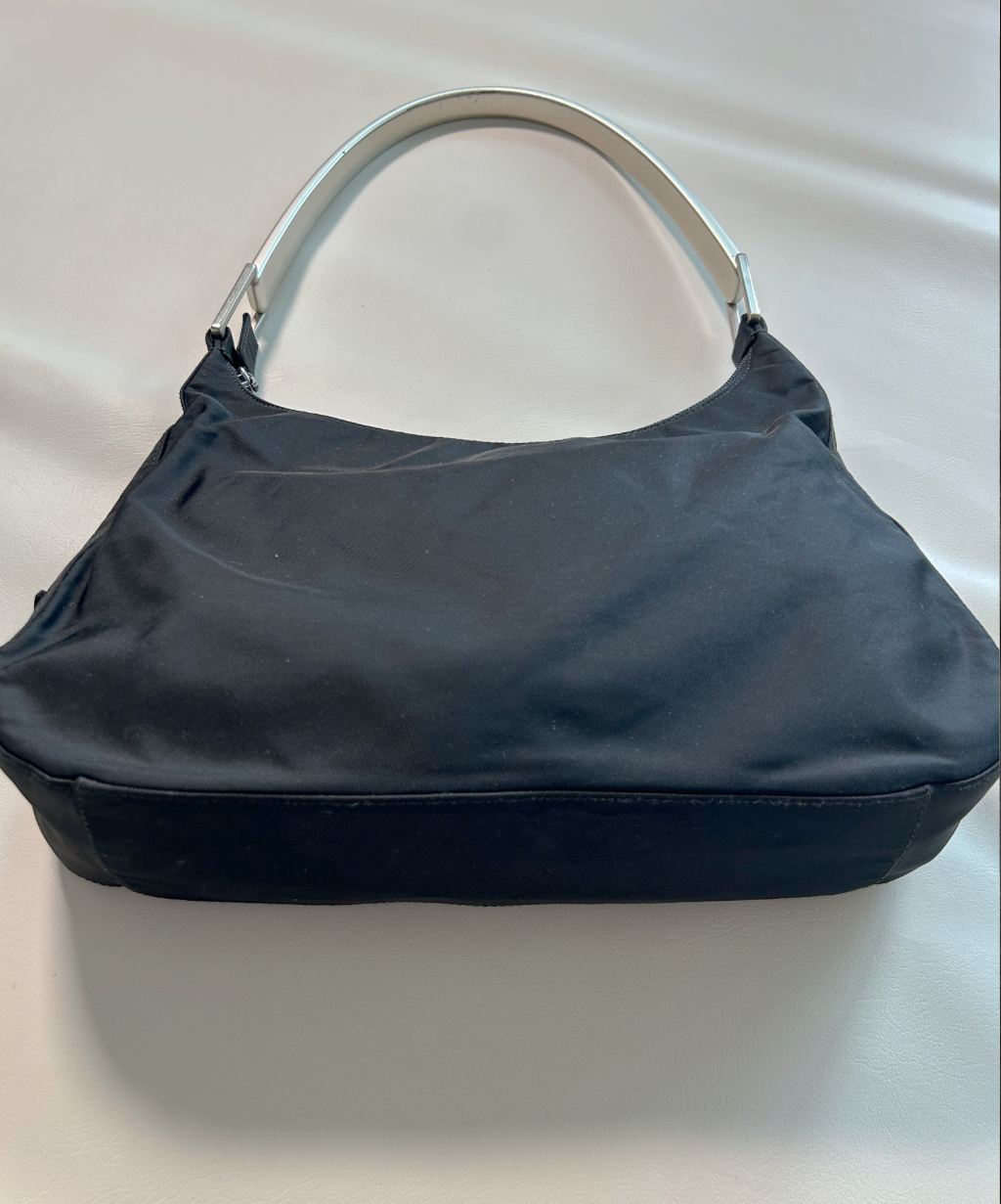 Prada 1998 Tessuto Metallo Shoulder Bag (S)