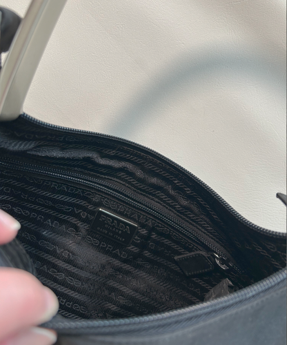Prada 1998 Tessuto Metallo Shoulder Bag (S)