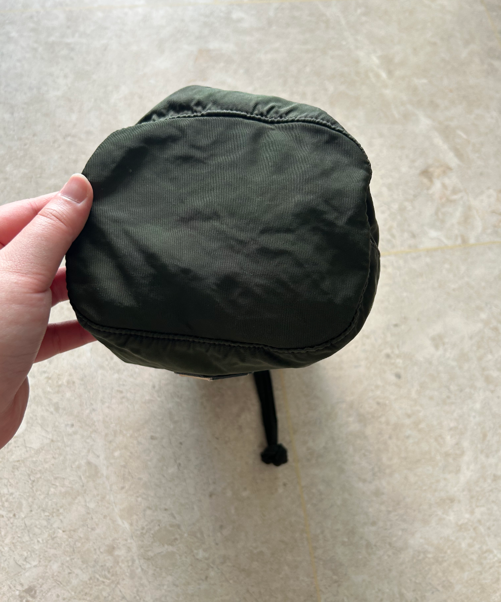 Prada mini green bucket bag (upcycled)
