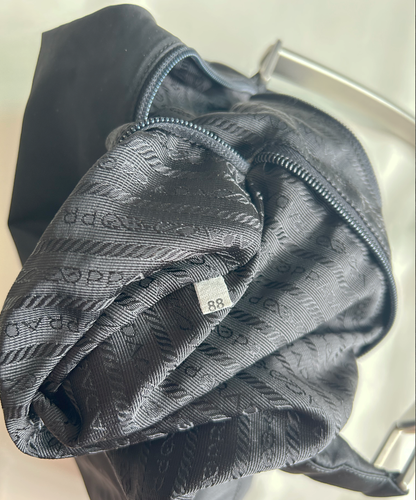 Prada 1998 Tessuto Metallo Shoulder Bag (L)