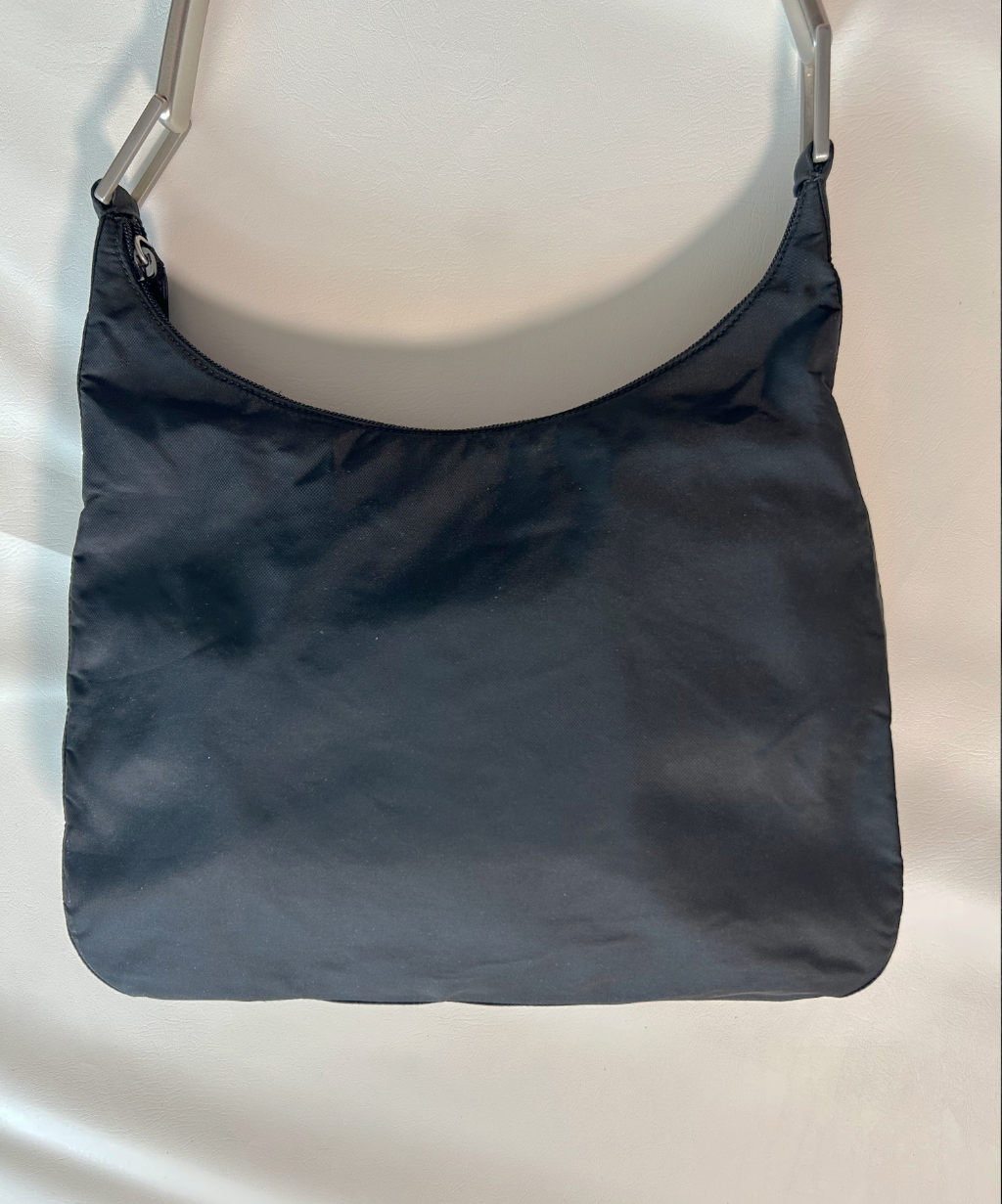 Prada 1998 Tessuto Metallo Shoulder Bag (L)