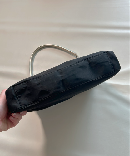 Prada 1998 Tessuto Metallo Shoulder Bag (L)