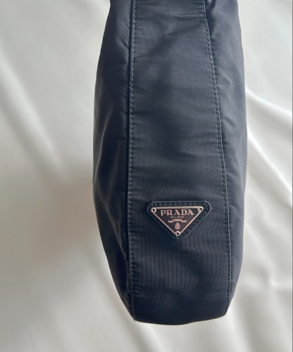 Prada 1998 Tessuto Metallo Shoulder Bag (L)