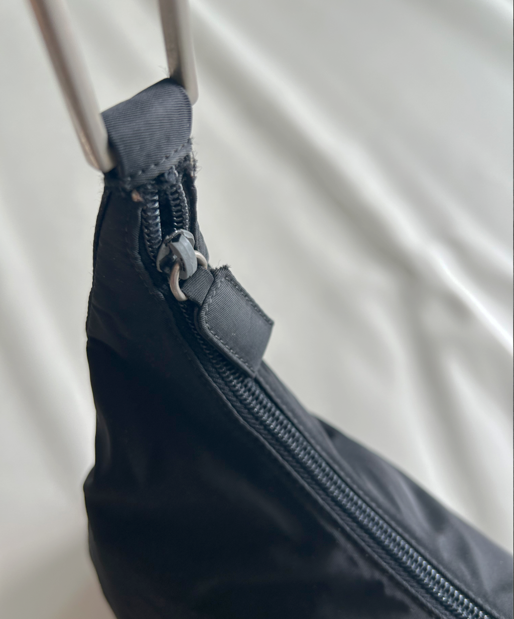 Prada 1998 Tessuto Metallo Shoulder Bag (L)