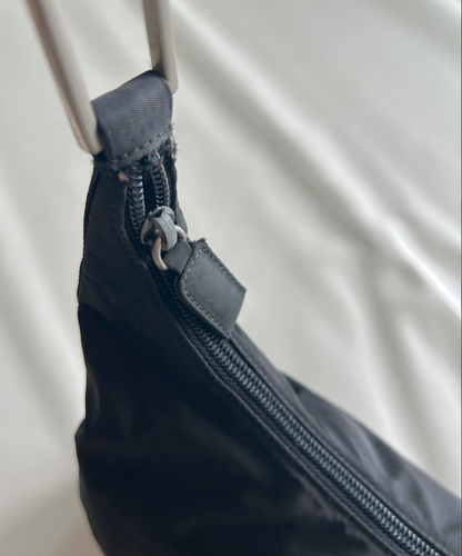 Prada 1998 Tessuto Metallo Shoulder Bag (L)