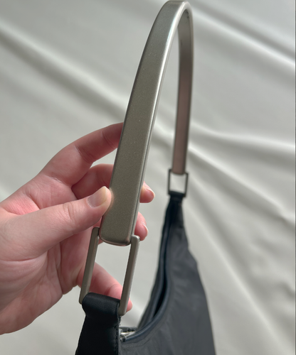 Prada 1998 Tessuto Metallo Shoulder Bag (L)