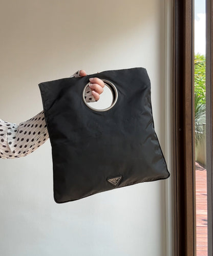 Prada 2000s Archive Nylon 'O' Ring Handle Bag (s)