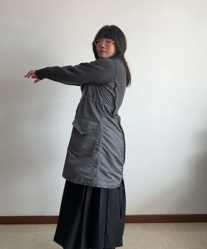 Sacai MA-1 Sweatshirt Dress