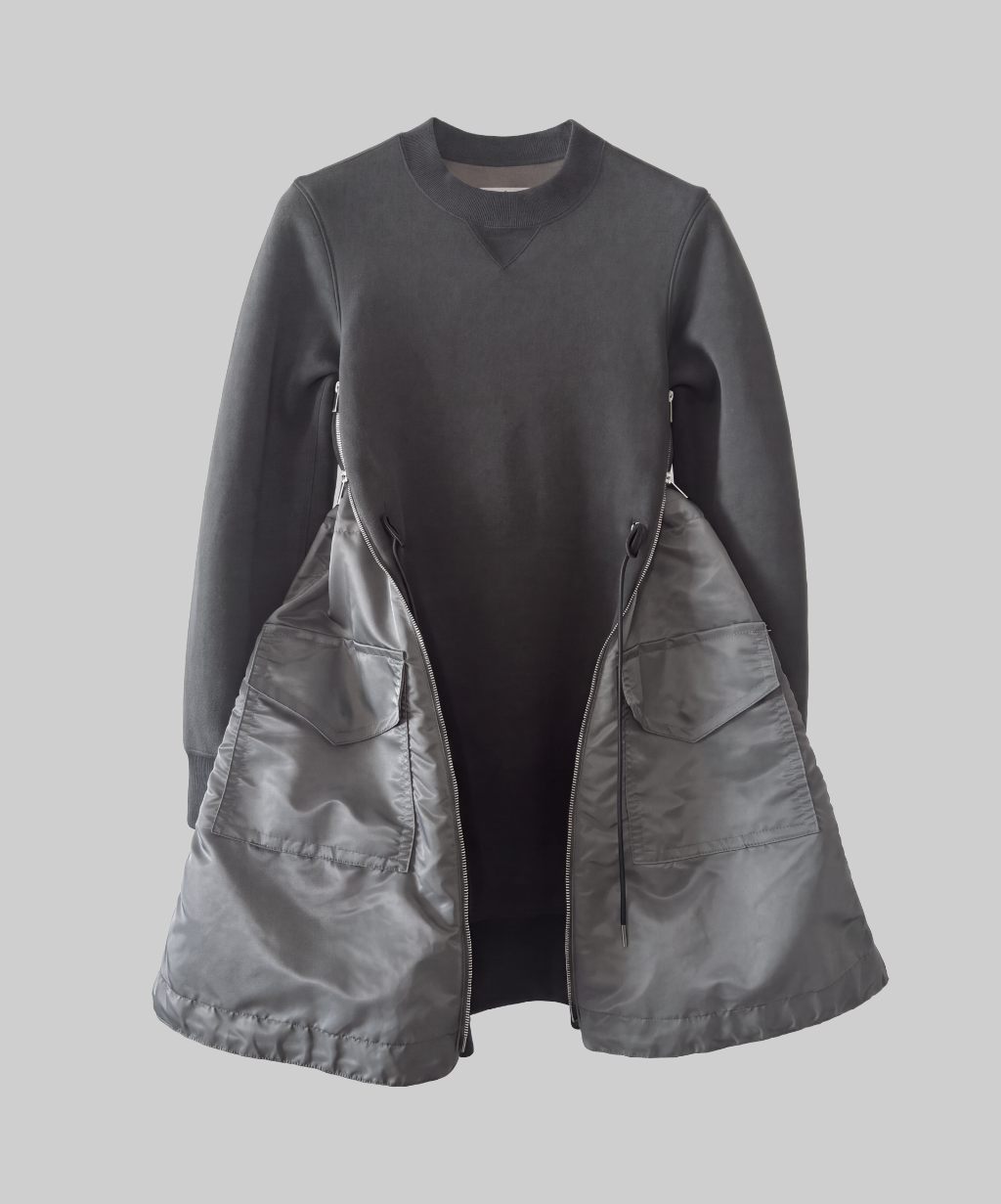 Sacai MA-1 Sweatshirt Dress