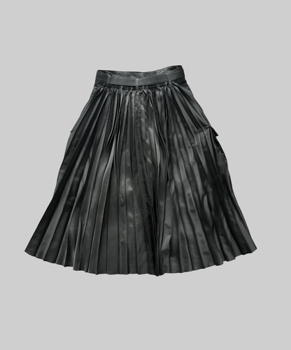 Sacai Nylon Twill Back Pleated Cargo Skirt