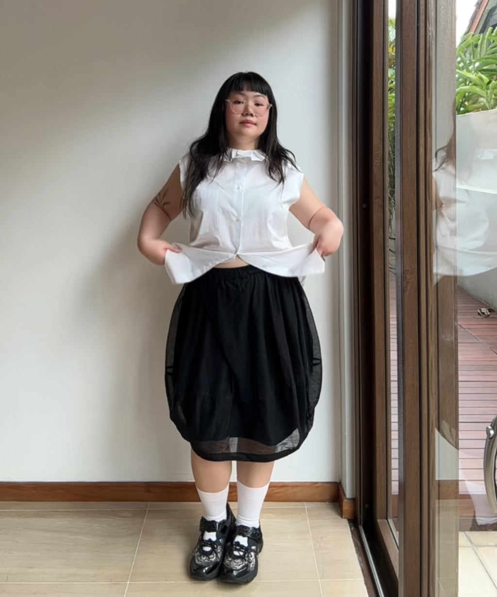 Tricot Comme des Garcons AW91 Double Layer Balloon Skirt – Comme