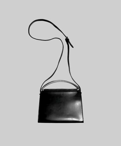 Y`saccs Yohji Yamamoto 2-way Metal Handle Leather Bag