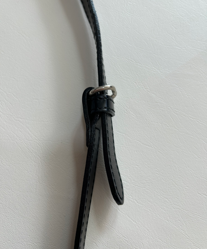 Y`saccs Yohji Yamamoto 2-way Metal Handle Leather Bag