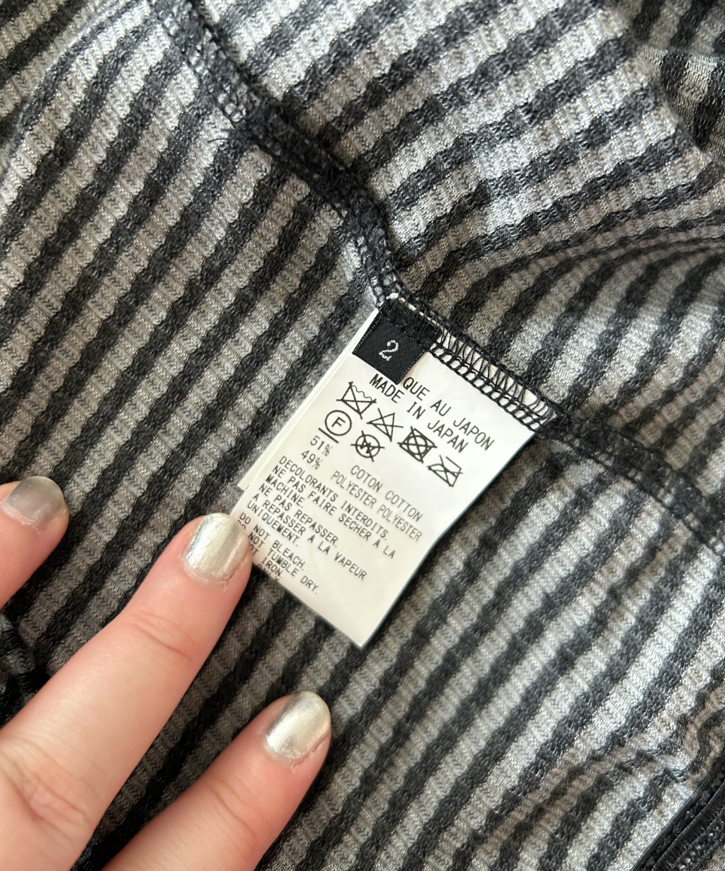 Y's Asymmetrical Gingham Skirt
