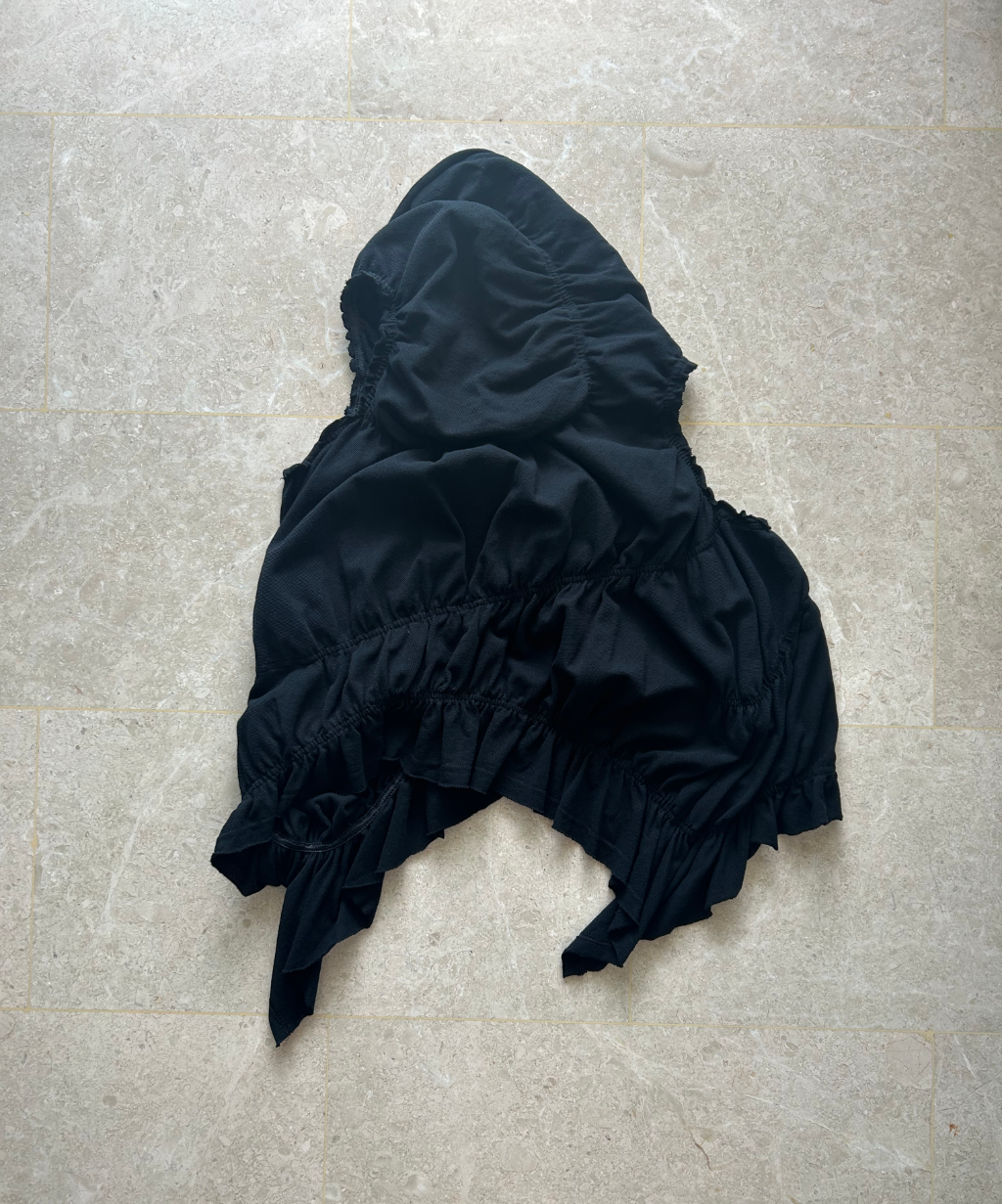 Y's Shirred Asymmetrical Vest