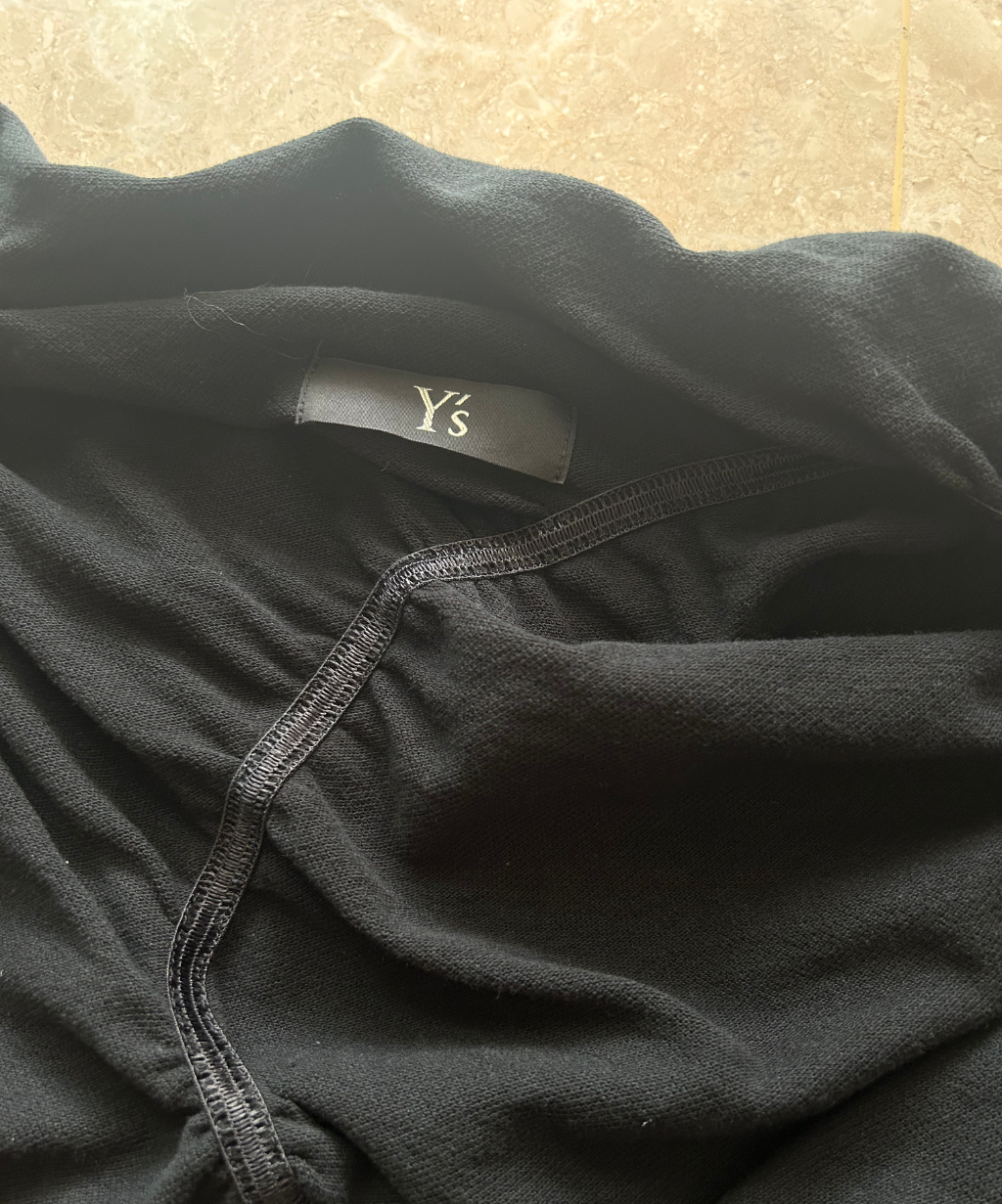 Y's Shirred Asymmetrical Vest