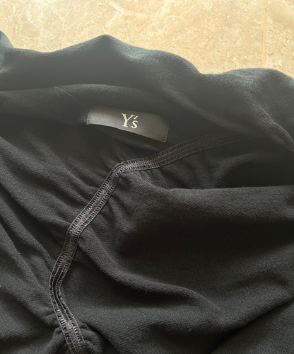 Y's Shirred Asymmetrical Vest