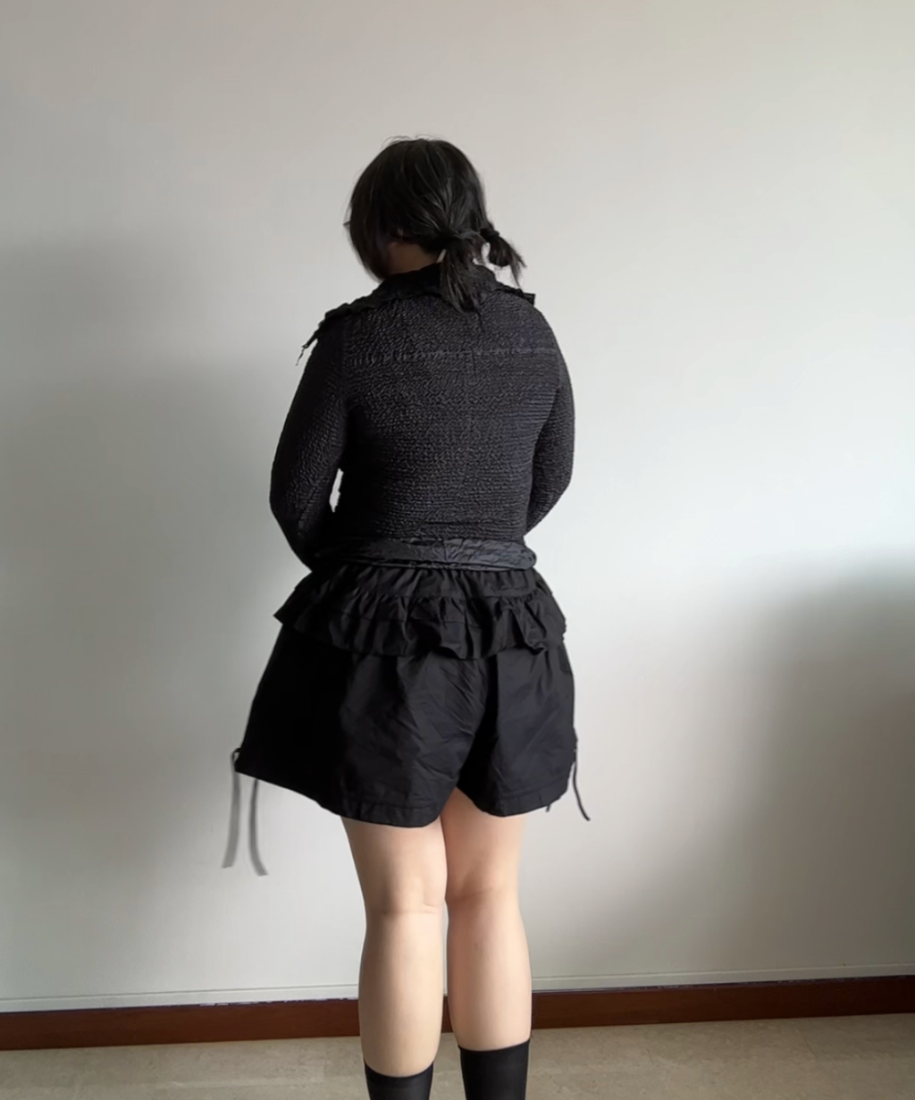 Yoshiki Hishinuma Star Collar Crinkle Blouse