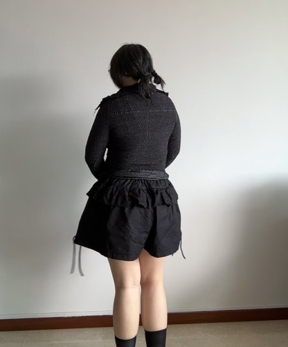 Yoshiki Hishinuma Star Collar Crinkle Blouse