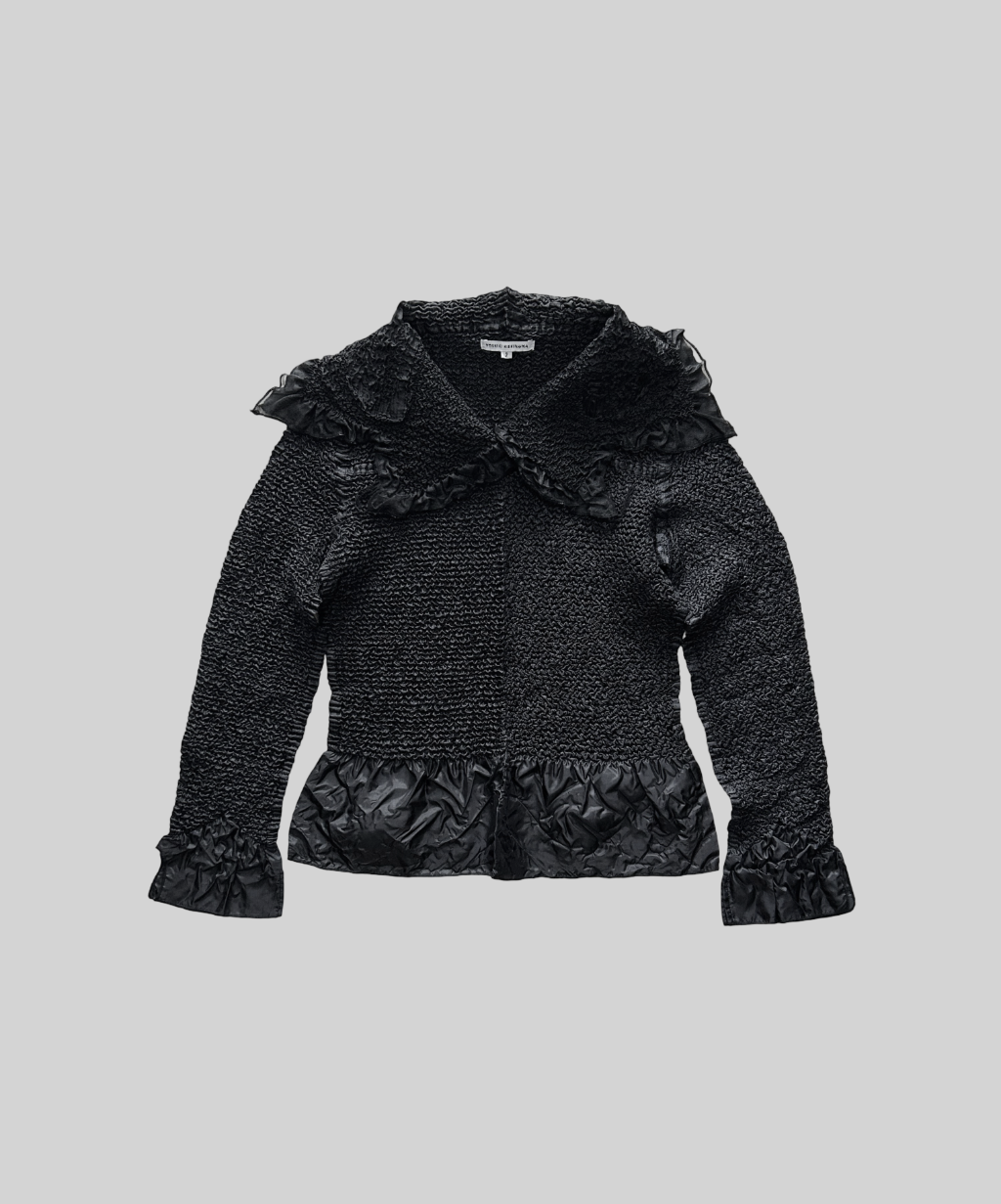 Yoshiki Hishinuma Star Collar Crinkle Blouse