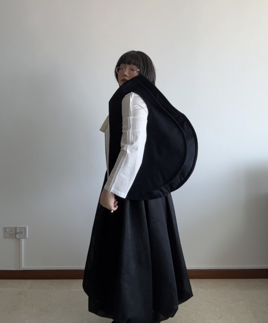 Comme des Garcons AW09 2D Wool Deformed Tote Bag