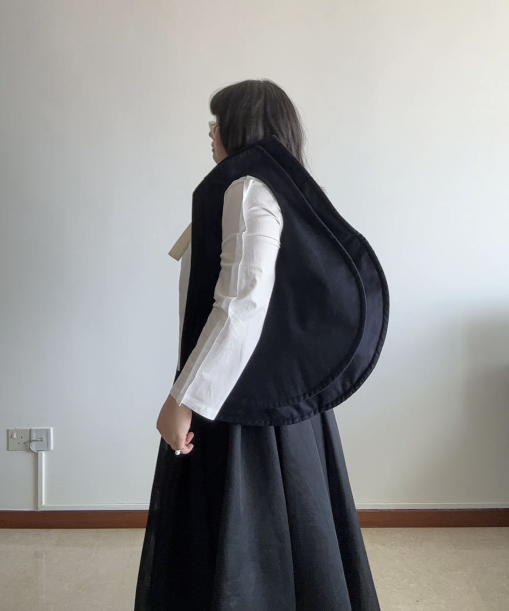 Comme des Garcons AW09 2D Wool Deformed Tote Bag