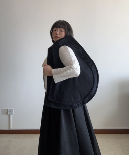 Comme des Garcons AW09 2D Wool Deformed Tote Bag